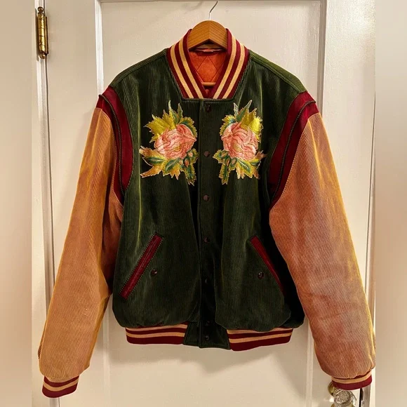 Gucci - Men’s Modern Future corduroy varsity jacket. - Picture 1 of 2